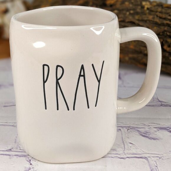 Rae Dunn PRAY Ceramic Mug - Picture 1 of 6